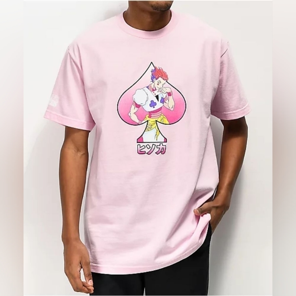 Hunter × Hunter Hisoka Pink Graphic T-shirt